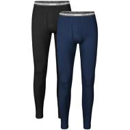 [아마존 핫딜] [아마존핫딜]David+Archy David Archy Mens 2 Pack Winter Warm Stretchy Cotton Fleece Lined Base Layer Pants Thermal Bottoms Long Johns with Fly