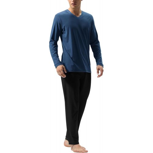  [아마존핫딜][아마존 핫딜] David+Archy David Archy Mens Cotton Sleepwear Tall PJs Nightwear Pajamas Set
