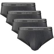 [아마존 핫딜] David+Archy DAVID ARCHY Mens 4 Pack Bamboo Rayon Ultra Soft Comfort Lightweight Pouch Briefs