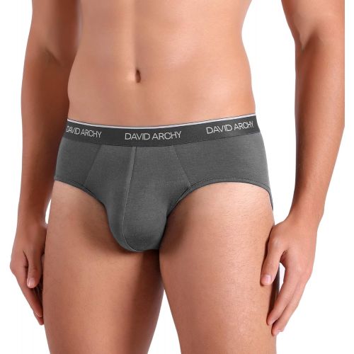  [아마존 핫딜] David+Archy DAVID ARCHY Mens 4 Pack Bamboo Rayon Ultra Soft Comfort Lightweight Pouch Briefs