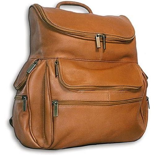  David King & Co. Computer Back Pack, Tan, One Size