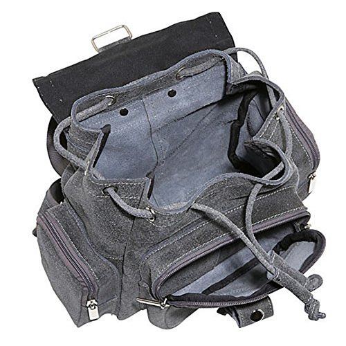  David King & Co. Mid Size Top Handle Backpack Distressed, Grey, One Size