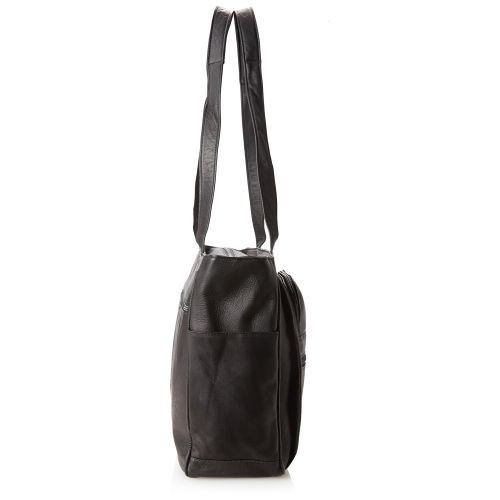  David King & Co. Womens Multi Pocket Briefcase Plus, Black, One Size