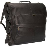David King & Co David King Leather 48 Deluxe Garment Bag in Tan