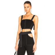 David Koma Contrast Stitching Bustier