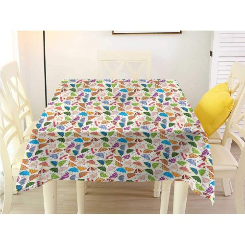  Davishouse Washable Table Cloth Floral Feminine Set Indoor Outdoor Camping Picnic W60 x L60