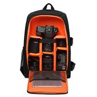 Davitu DAVITU 7490 Multi-Functional Waterproof 15.6inch Laptop DSLR Camera Bag Video Case Padded Backpack - (Color: Orange)