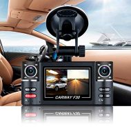 US Warehouse - Davitu DVR/Dash Camera - F30 Car DVR 2.7 TFT LCD Display Vehicle Driving Digital Video Recorder Night Vision Camcorder Dual Lens Dashboard Dash Camera