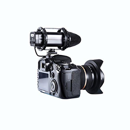  Davitu DAVITU BY-V02 Compact External Stereo Video Microphone for Canon Nikon DSLR Camera