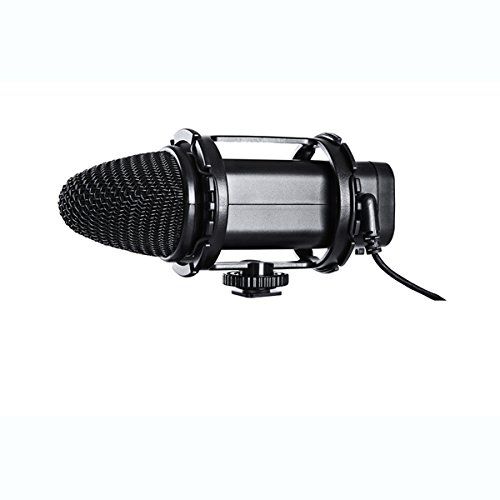  Davitu DAVITU BY-V02 Compact External Stereo Video Microphone for Canon Nikon DSLR Camera