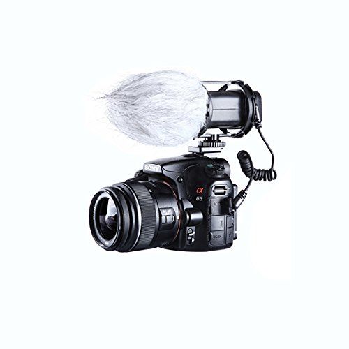  Davitu DAVITU BY-V02 Compact External Stereo Video Microphone for Canon Nikon DSLR Camera