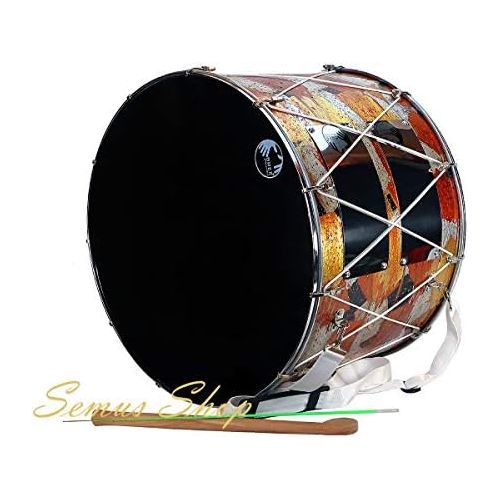  [아마존베스트]Davul Oriental Professional Dhol Drum Kit 53 cm 100% Handmade (32)