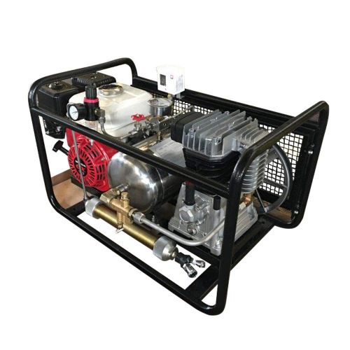 Davv HPDMC 250L/Min Third Lung Surface Hookah Dive System 3.75kw 5HP Gasoline Air Compressor with 50 Feet Hose & Regulator, SCU80P