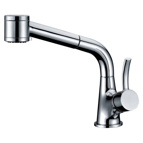  Dawn AB50 3707C Single-Lever Pull-Out Spray Kitchen Faucet, Chrome