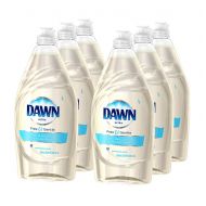 Dawn Ultra Dish Liquid Free & Gentle Sparkling Mist, 21.6 Ounces (Pack Of 6