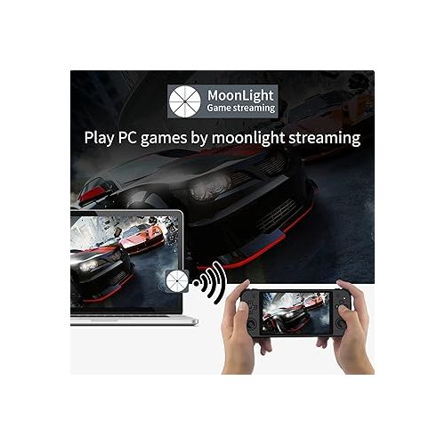  Daxceirry RG552 Handheld Android System Game Console High Speed EMMC 5.1 and 16G Linux System Built-in 6400 mAh Battery with 5.36in Touch Screen Maximum Load 5A Charging Cable 1.5 Hours Full (Black)