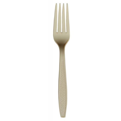  Daxwell A10000997 Plastic Cutlery, Heavy Weight Polystyrene (PS) Forks, Champagne, 7 1/8 (Case of 1,000)