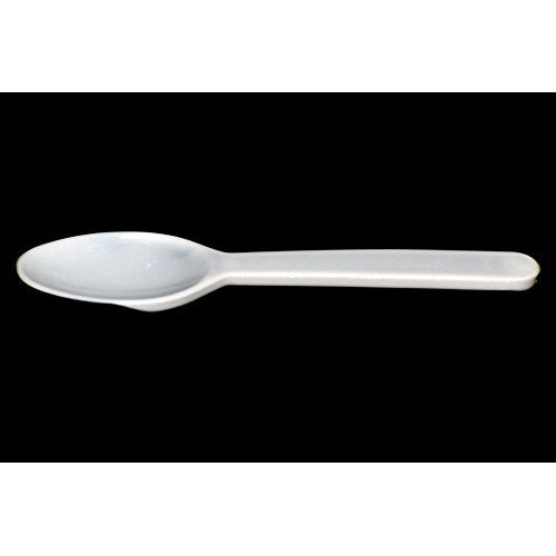  Daxwell A10000471 Plastic Cutlery, Light Weight Polypropylene (PP) Taster Spoons, White, 3.25 (3,000; 6 Bags of 500)