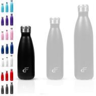 Day 1 Fitness Stainless Steel Water Bottle Narrow Mouth with Screw Lid (12, 17, or 25 oz) - 3 Size, 8 Color, and Multi-pack Options  Vacuum Insulated, Double Walled, Powder-Coated