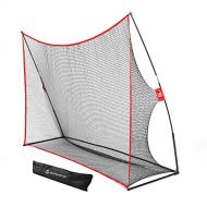 Practice Golf Hitting Net by Day 1 Sports - Large 10’ x 7’ - Portable Carry Bag - Indoor or Outdoor Use - Quick and Easy Assembly - Durable Golf Practice and Training Equipment, Pe