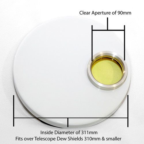  DayStar Filters 90mm-Aperture Off-Axis Energy Rejection Filter (311mm Cap Diameter)