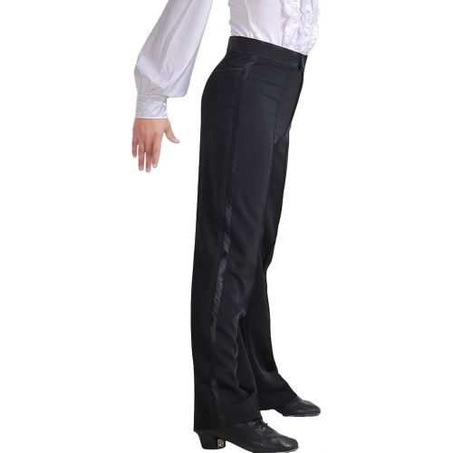  Daydance Black Mens Boys Latin Ballroom Tango Modern Salsa Dance Pant