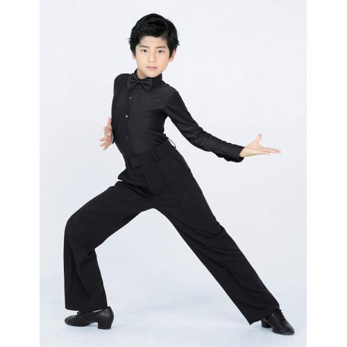  Daydance Black Mens Boys Latin Ballroom Tango Modern Salsa Dance Pant