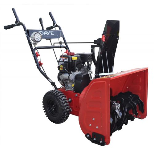  Daye DAYE DS24E 24-inch 208cc Electric Start 2-Stage Snow Thrower Powered By LCT Gas Engine, 5-Star Rated Reviews