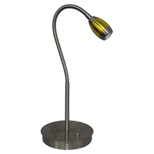  Daylight24 202071-39 Adjustable Beam LED Desk Lamp, 7 x 6 x 19.5, Brushed NickelGold