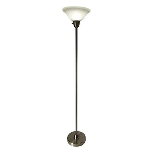  Daylight24 daylight24 602014-15 6W LED Natural Daylight Torchiere Cordless Floor Lamp, 13 x 13 x 71, Brushed Nickel