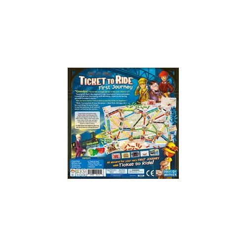  Days of Wonder Ticket to Ride First Journey Board Game