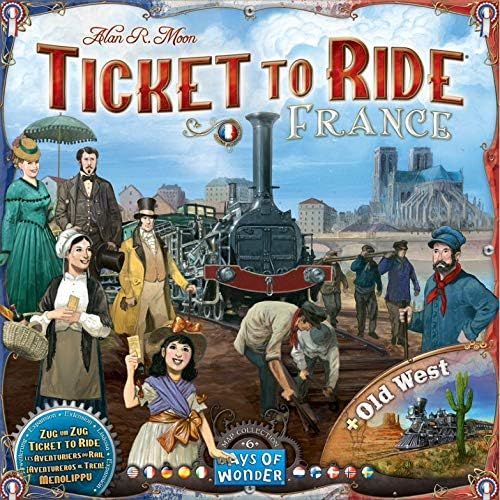  Days of Wonder Ticket to Ride: France and Old West Map Collection Six