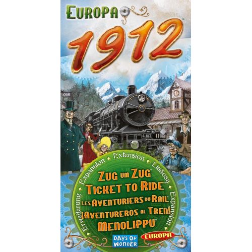  Days of Wonder Ticket to Ride USA 1910 Board Game Expansion & Europa 1912 Board Game Expansion Family Board Game Board Game for Adults and Family Train Game Ages 8+