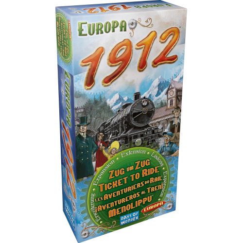  Days of Wonder Ticket to Ride USA 1910 Board Game Expansion & Europa 1912 Board Game Expansion Family Board Game Board Game for Adults and Family Train Game Ages 8+