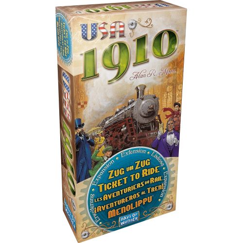  Days of Wonder Ticket to Ride USA 1910 Board Game Expansion & Europa 1912 Board Game Expansion Family Board Game Board Game for Adults and Family Train Game Ages 8+