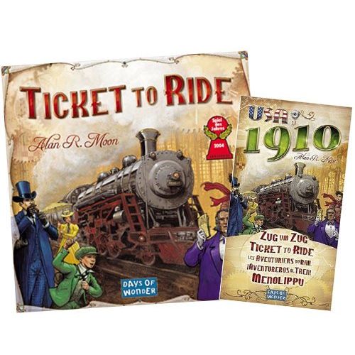  Days of Wonder Ticket To Ride and USA 1910 Expansion Bundle