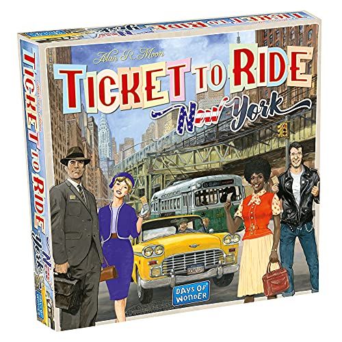  Ticket to Ride New York Board Game Family Board Game Board Game for Adults and Family Taxi Game Ages 8+ for 2 to 4 players Average Playtime 10 15 minutes Made by Days of Wonder