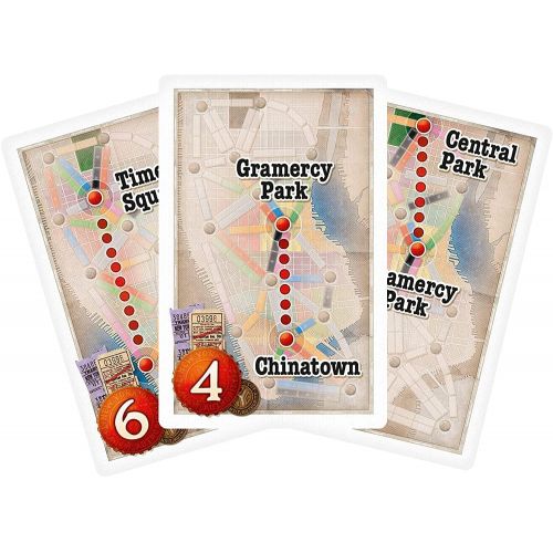  Ticket to Ride New York Board Game Family Board Game Board Game for Adults and Family Taxi Game Ages 8+ for 2 to 4 players Average Playtime 10 15 minutes Made by Days of Wonder
