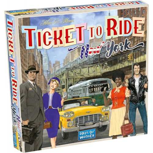  Ticket to Ride New York Board Game Family Board Game Board Game for Adults and Family Taxi Game Ages 8+ for 2 to 4 players Average Playtime 10 15 minutes Made by Days of Wonder