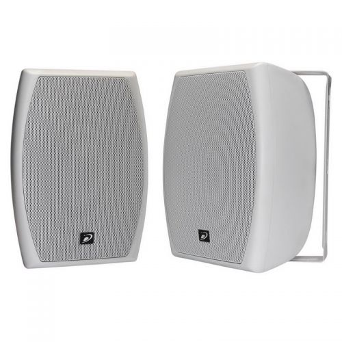  Dayton Audio IO525WT 5-14 2-Way 70V IndoorOutdoor Speaker Pair White