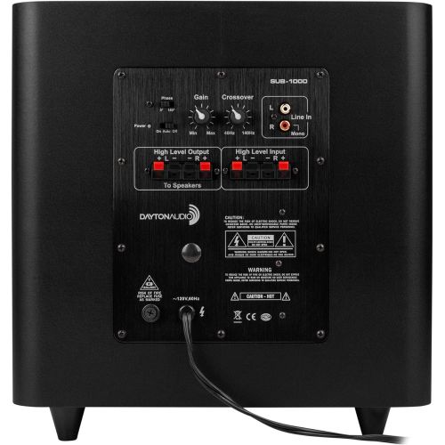 [아마존베스트]Dayton Audio SUB-1000 10-Inch 100 Watt Powered Subwoofer (Black)