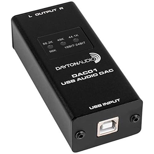  [아마존베스트]Dayton Audio DAC01 USB Audio DAC 24-bit/96 kHz RCA Output
