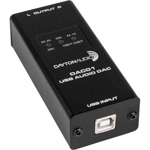  [아마존베스트]Dayton Audio DAC01 USB Audio DAC 24-bit/96 kHz RCA Output