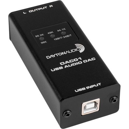  Dayton Audio DAC01 USB Audio DAC 24-bit96 kHz RCA Output