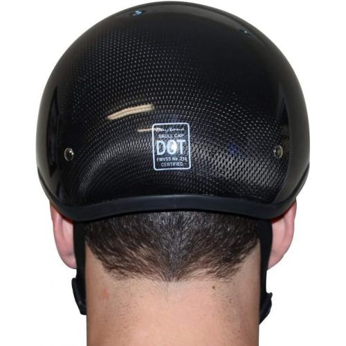  Daytona Helmets Leading The Way In Quality Headgear D.O.T. DAYTONA SKULL CAP- GREY CARBON FIBER