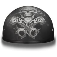 Daytona Helmets Leading The Way In Quality Headgear D.O.T. DAYTONA SKULL CAP- WPISTONS SKULL