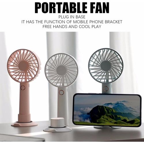  Dazeni Mini Portable Air Conditioner, Rechargeable Evaporative 90° Oscillating Air Cooler - 3 in 1 Mini USB Air Conditioner Fan, Humidifier, Sterilizer, Desktop Cooling Fan with 3 Speeds