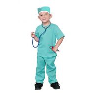 Dazzling Toys Washable Long Lasting Kids Pretend Doctor Nurse Costume Outfit Role Play Set with 6 Accessories