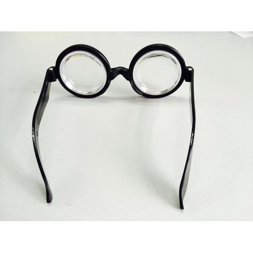  Dazzling Toys Plastic Black Frame Nerd Glasses - Pack of 12 - Costume Party Favors