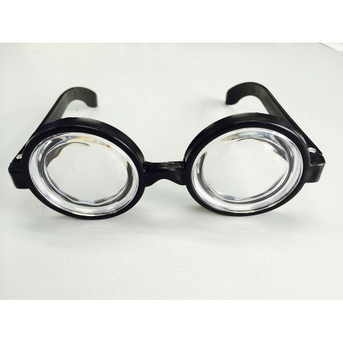  Dazzling Toys Plastic Black Frame Nerd Glasses - Pack of 12 - Costume Party Favors